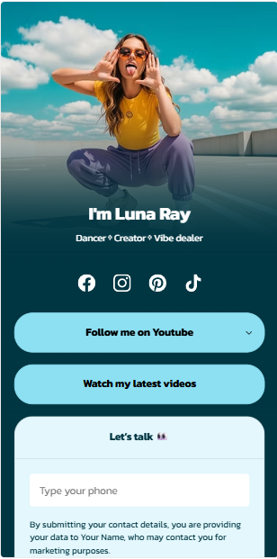 바이오페이지 샘플 1